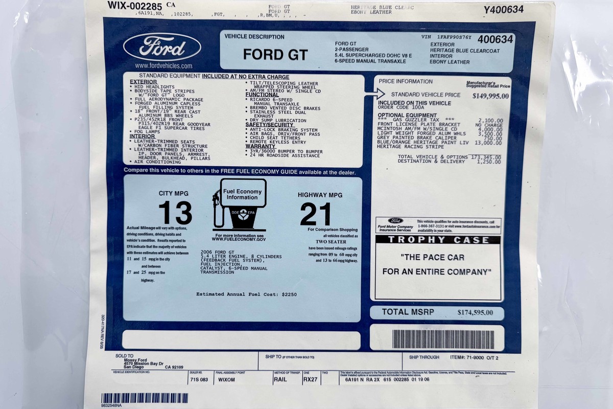 2006 Ford GT Heritage
